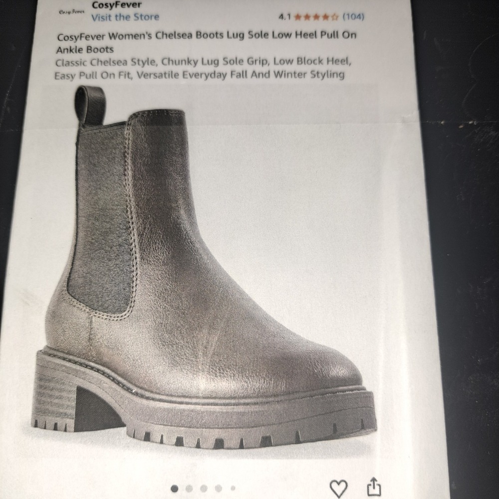 Women's Chelsea Boots Size 6